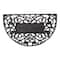 DII® Ivy Scroll Half Moon Welcome Rubber Doormat